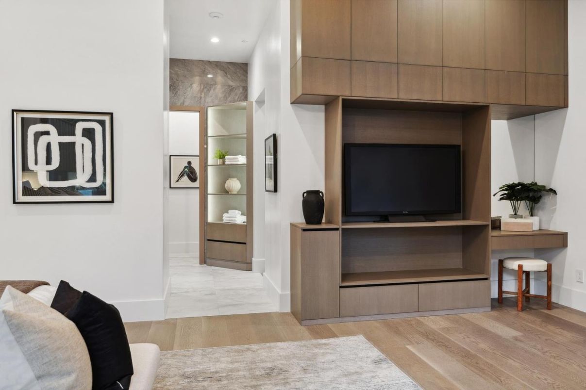 Interior, Marble, Recessed Lighting, Wood Texture Flooring