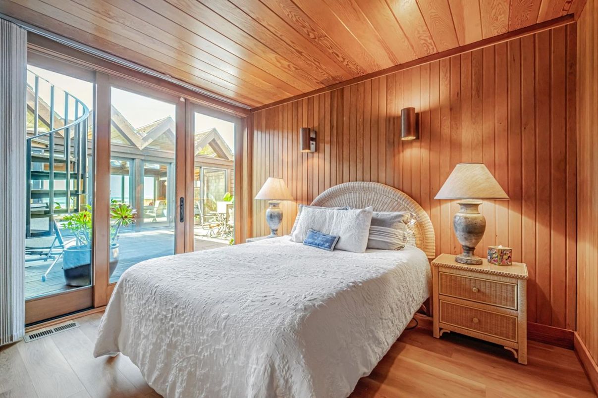 Bedroom, Interior, Wooden Ceilings, Wood Texture Flooring, Wooden Walls