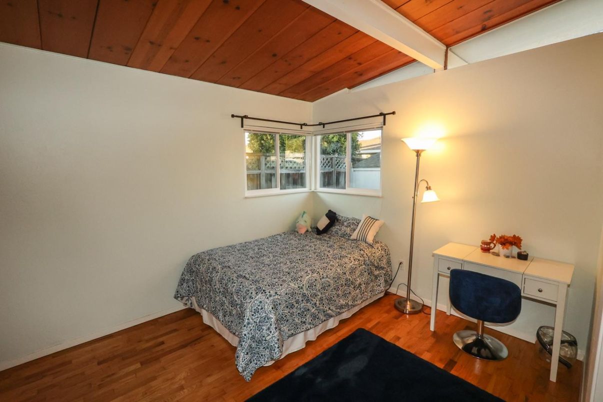 Bedroom, Interior, Wooden Ceilings, Wood Texture Flooring