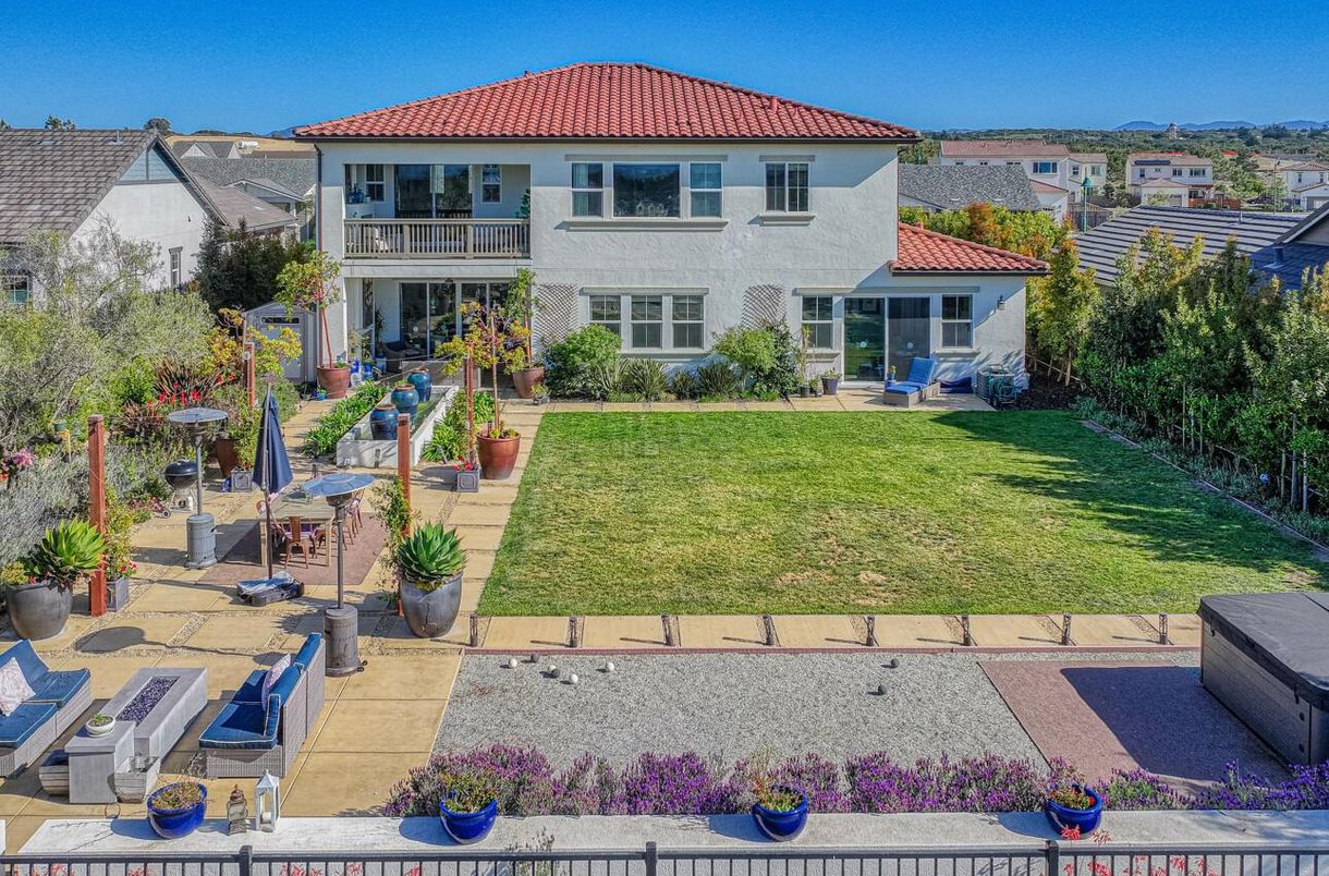 Backyard, Exterior, Facade, Mediterranean