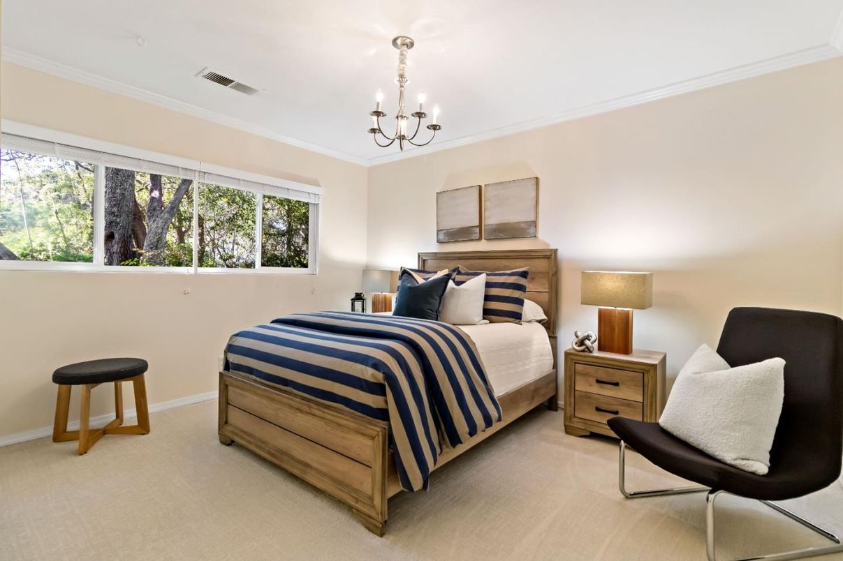 Bedroom, Chandelier, Interior