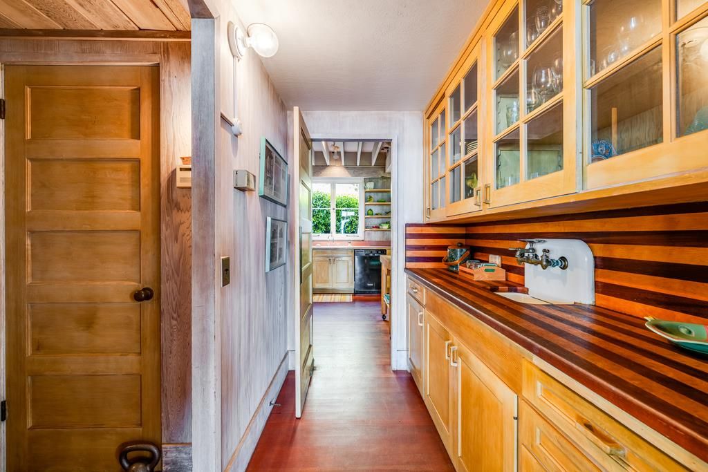 Interior, Kitchen, Wood Texture Flooring