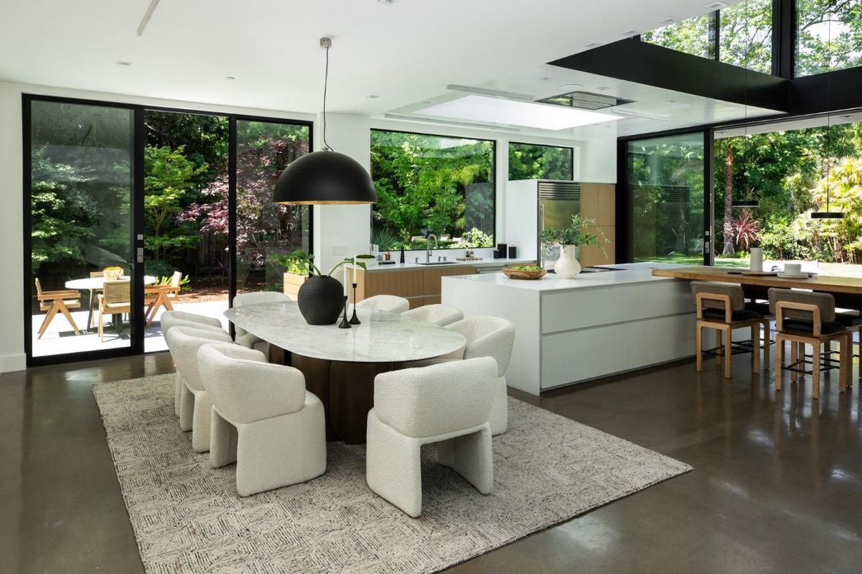 Dining room, Interior, Kitchen, Pendant Lights, Recessed Lighting