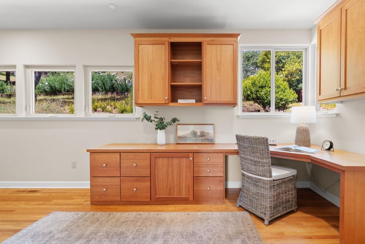 Home Office, Interior, Wood Texture Flooring