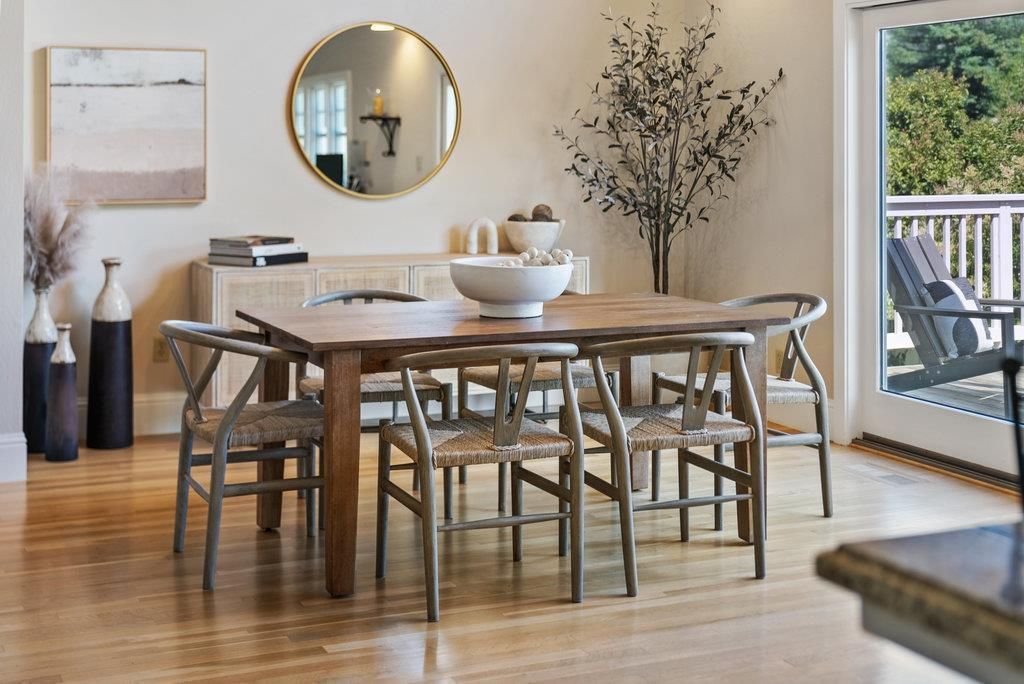 Dining room, Interior, Wood Texture Flooring