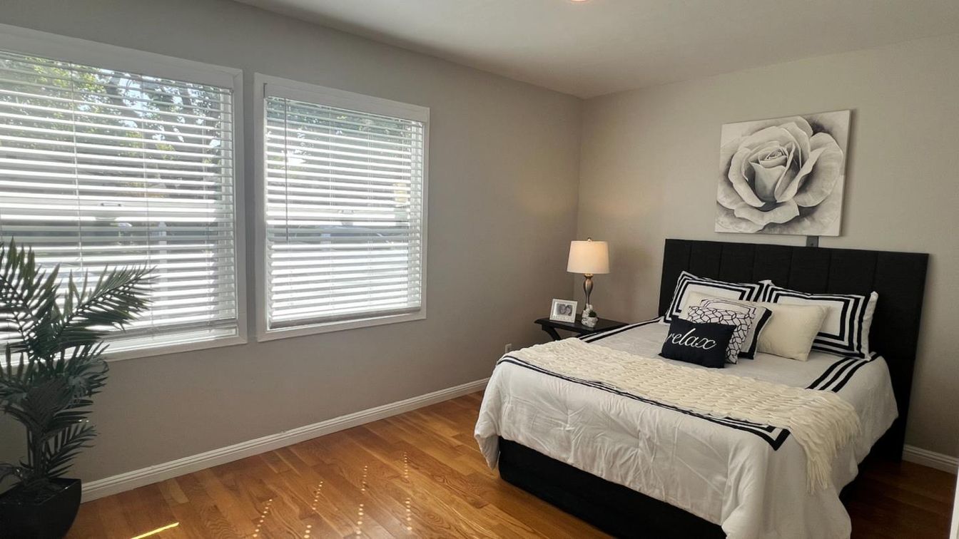 Bedroom, Interior, Wood Texture Flooring