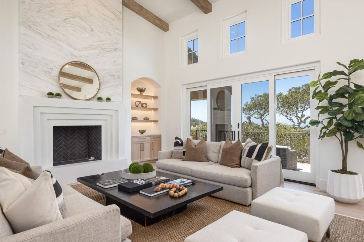 Fireplace, Interior, Living room, Wooden Beams