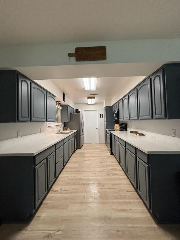 Interior, Kitchen, Wood Texture Flooring