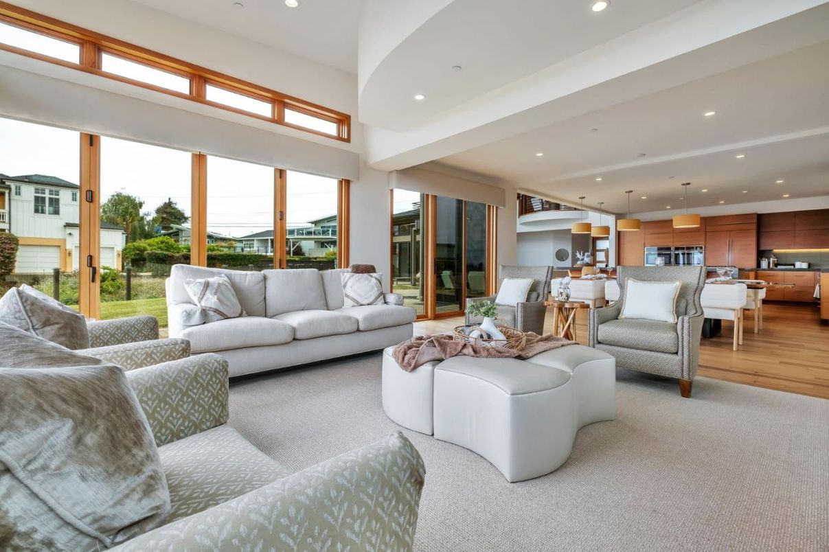 Interior, Kitchen, Living room, Pendant Lights, Recessed Lighting, Stainless Steel Appliances, Wood Texture Flooring
