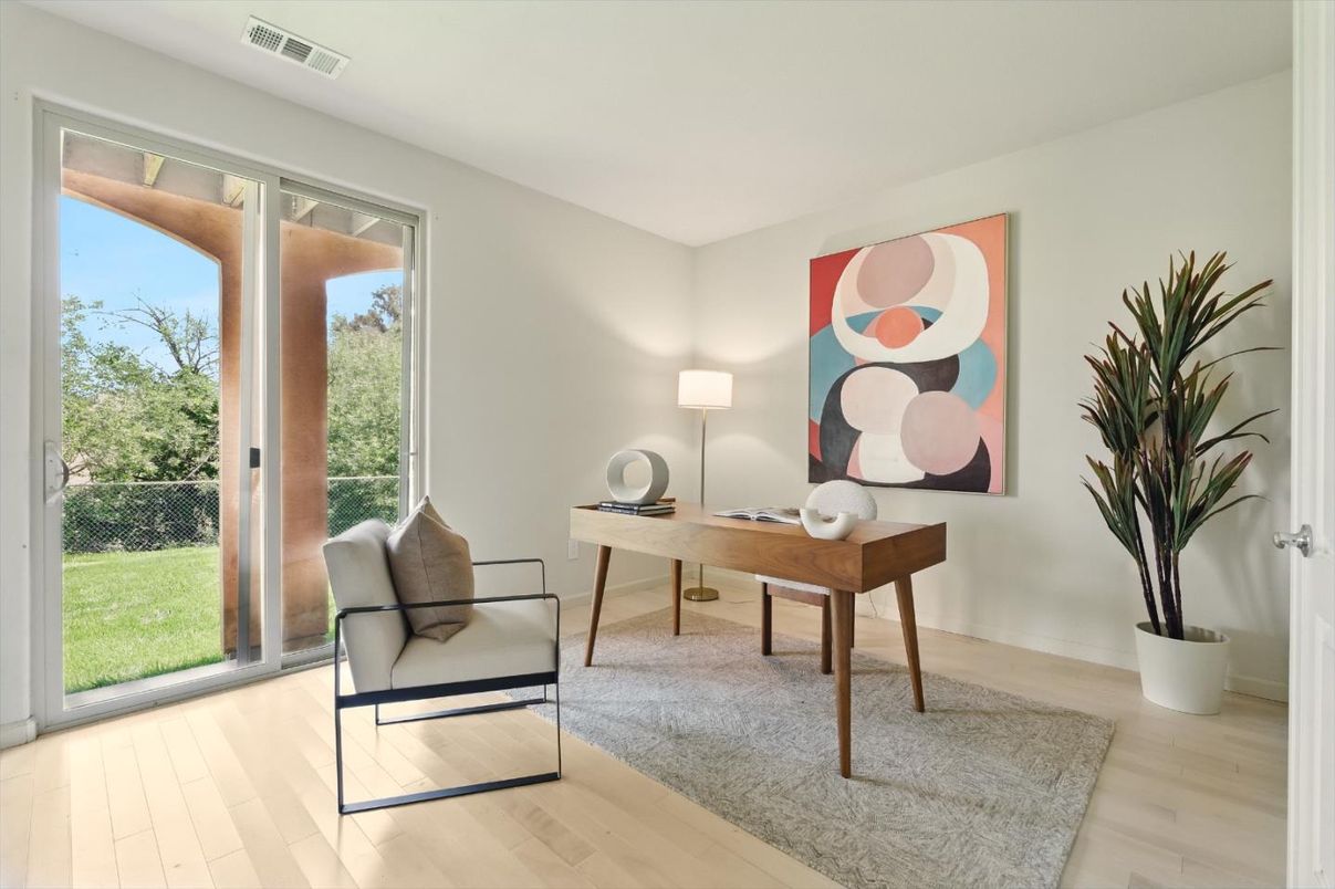 Home Office, Interior, Wood Texture Flooring