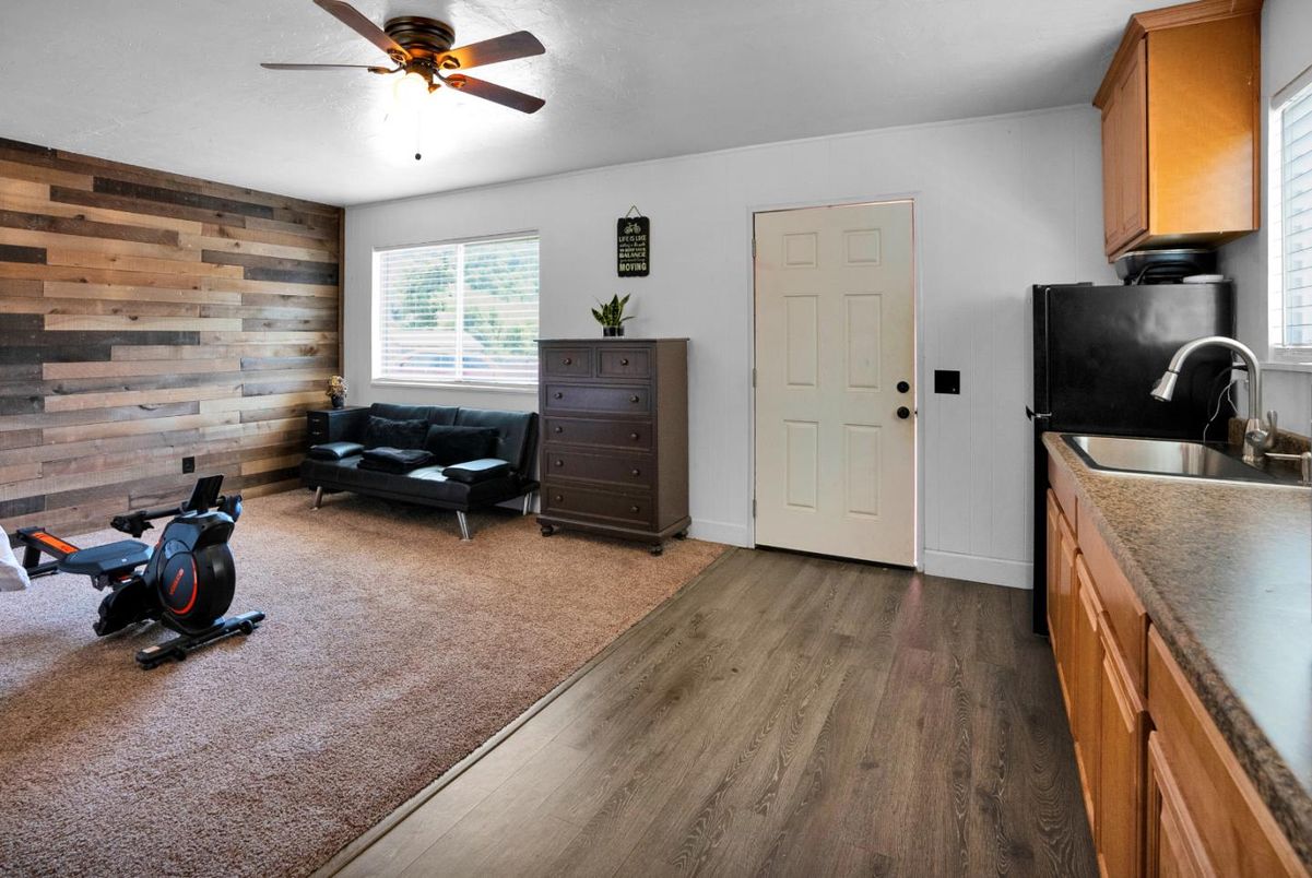 Fitness Equipment, Interior, Wood Texture Flooring, Wooden Walls