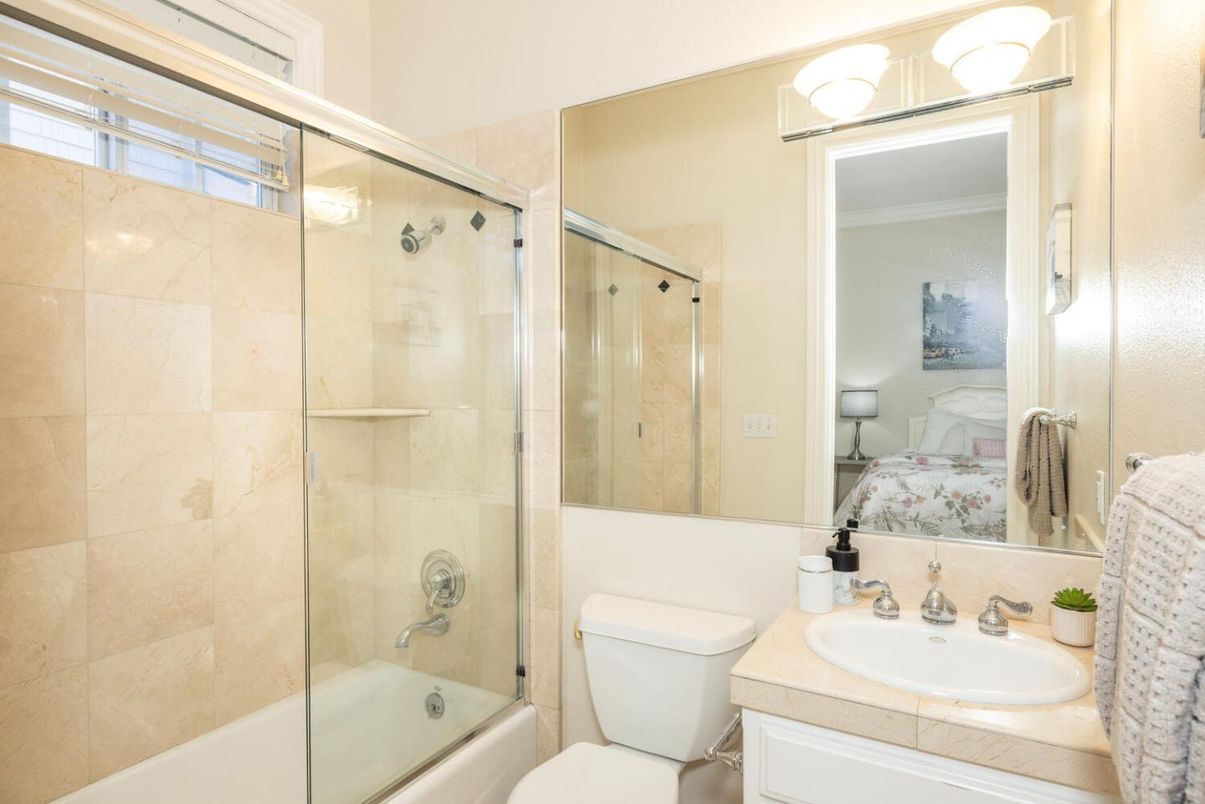 Bathroom, Bedroom, Glass Shower, Interior
