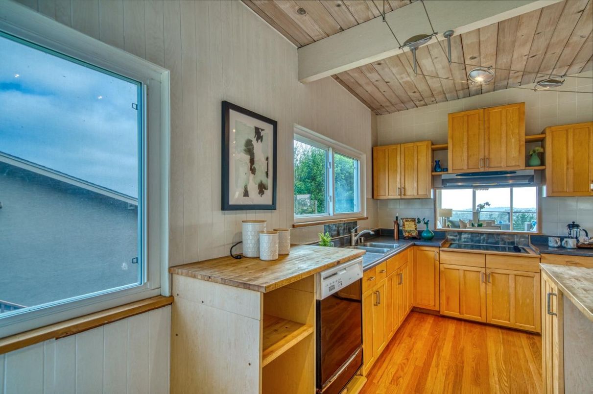 Interior, Kitchen, Wooden Ceilings, Wood Texture Flooring