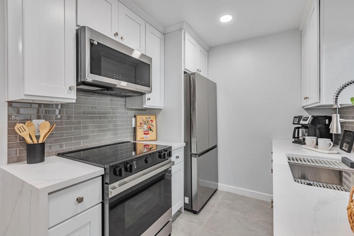 Interior, Kitchen, Recessed Lighting, Stainless Steel Appliances