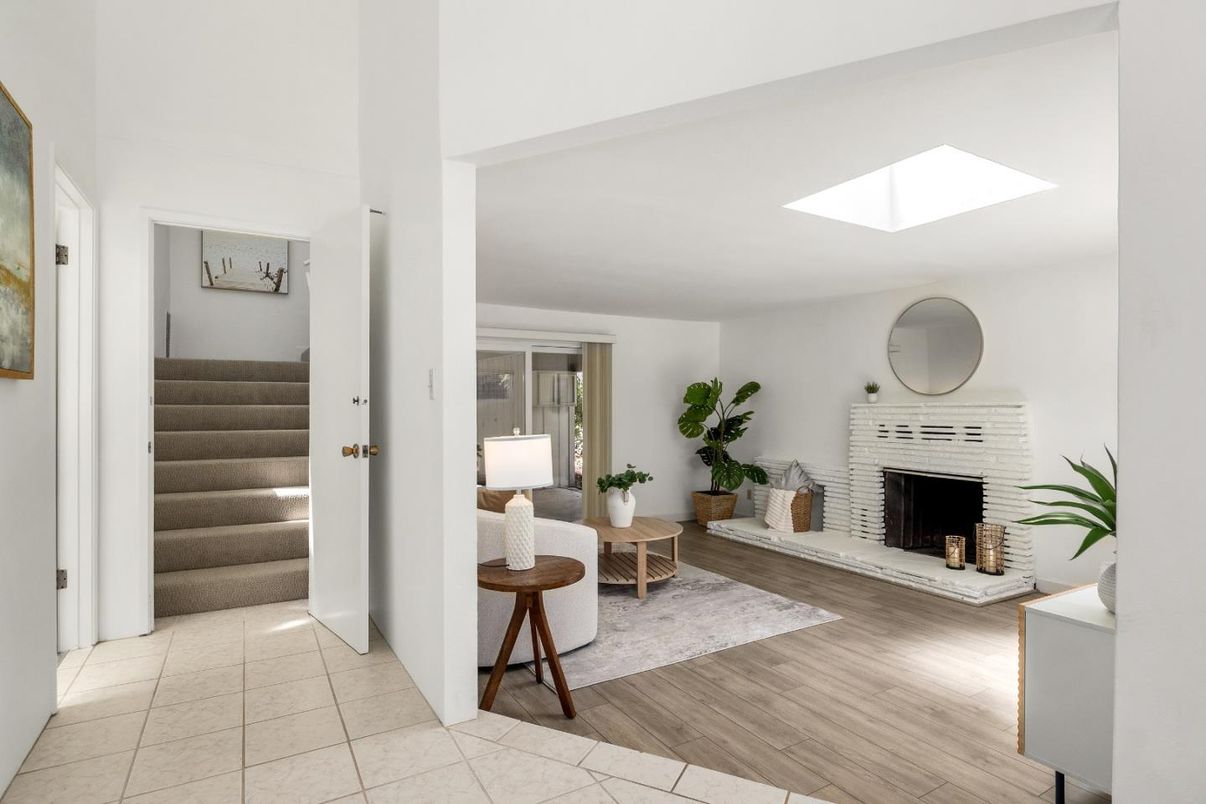 Fireplace, Interior, Wood Texture Flooring