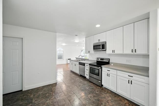 Interior, Kitchen, Recessed Lighting, Stainless Steel Appliances