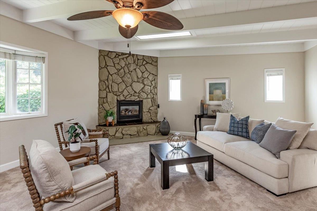 Fireplace, Interior, Living room, Stone Walls