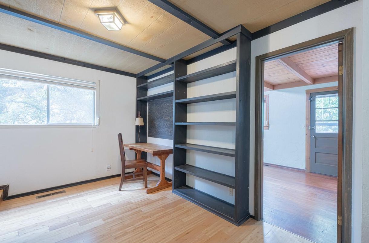 Home Office, Interior, Wooden Ceilings, Wood Texture Flooring