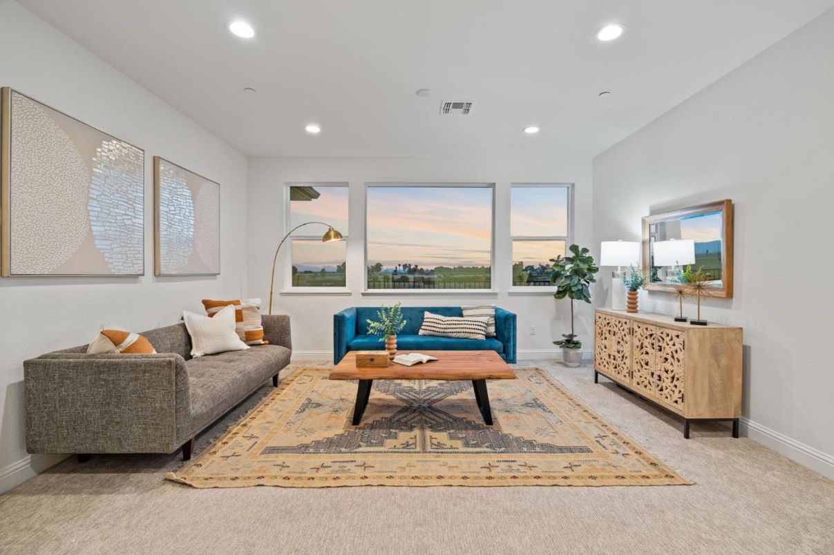 Interior, Living room, Recessed Lighting