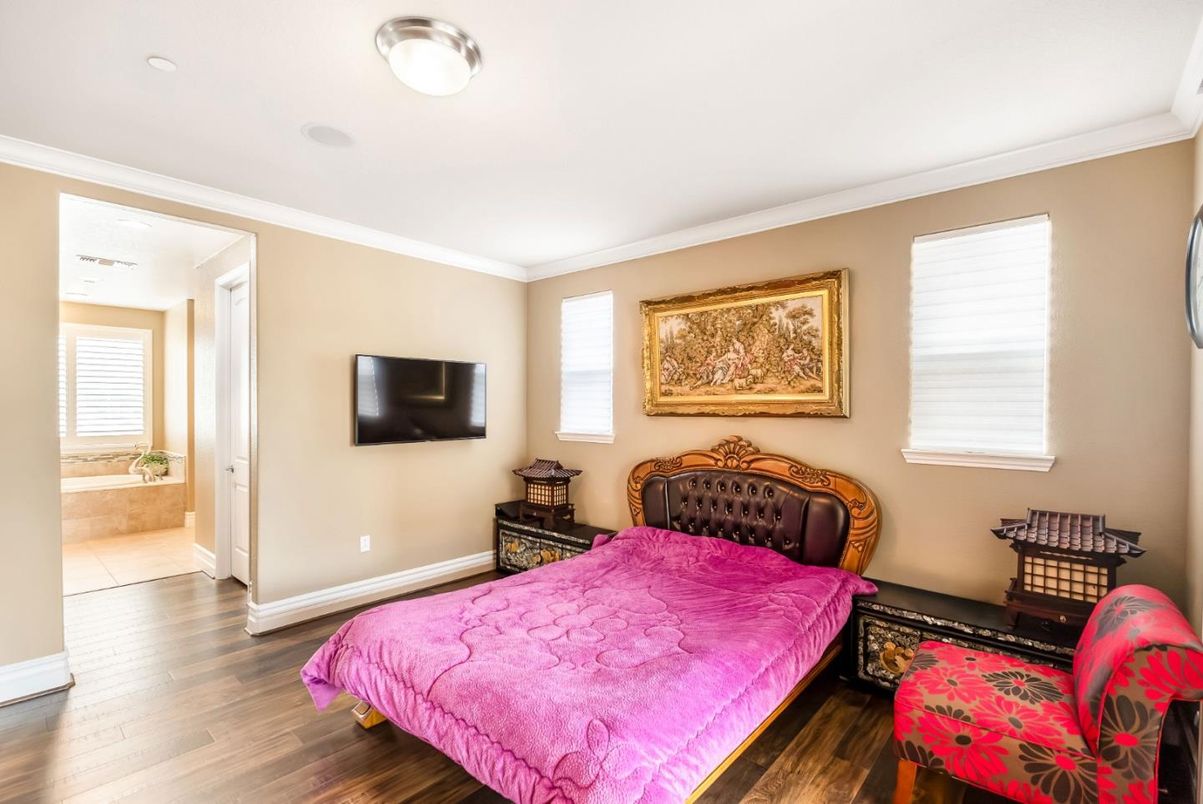 Bedroom, Interior, Wood Texture Flooring
