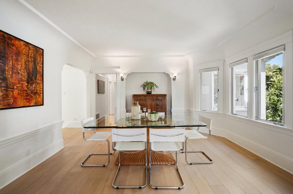 Dining room, Interior, Wood Texture Flooring
