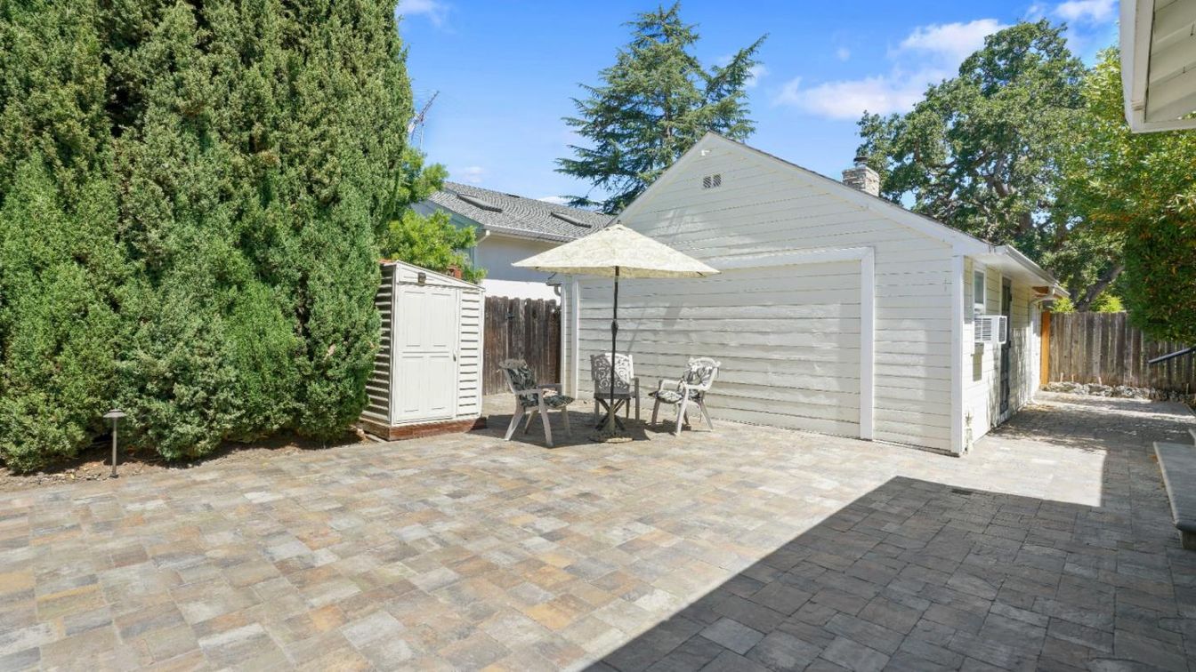 Backyard, Detached Garage, Exterior