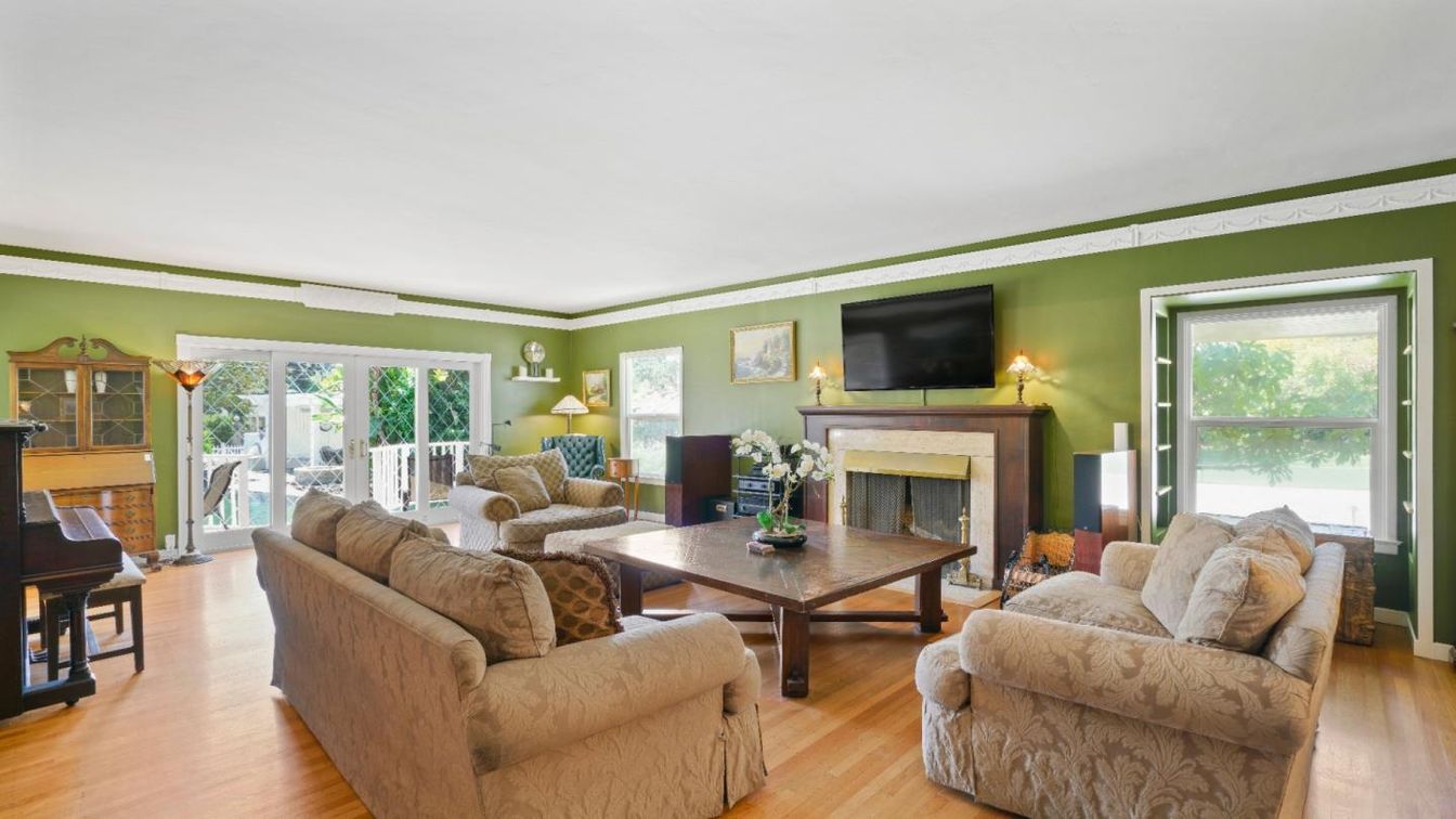 Fireplace, Interior, Living room, Piano, Wood Texture Flooring
