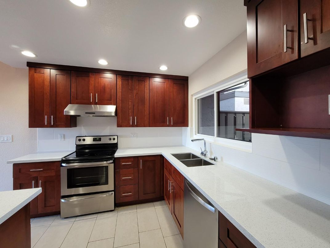 Interior, Kitchen, Recessed Lighting, Stainless Steel Appliances