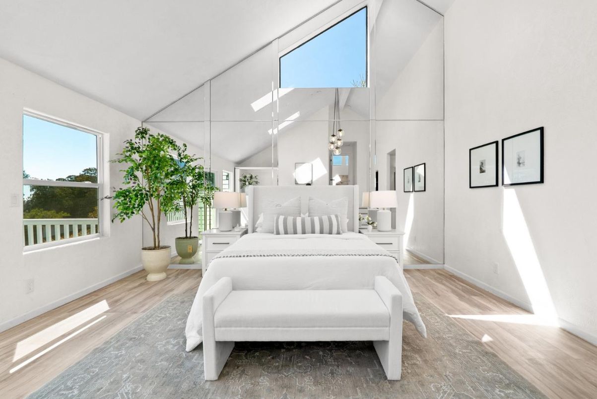 Bedroom, Interior, Wood Texture Flooring