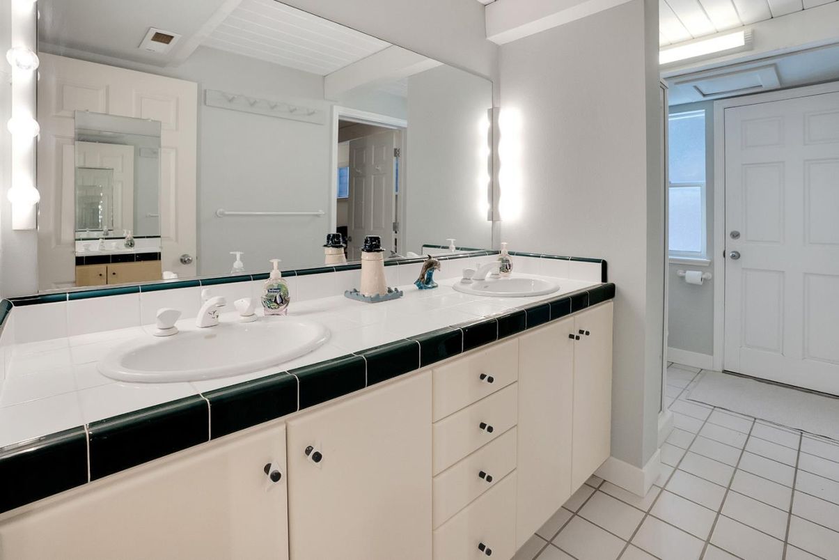 Bathroom, Dual Sink Vanities, Interior, Tile Countertops