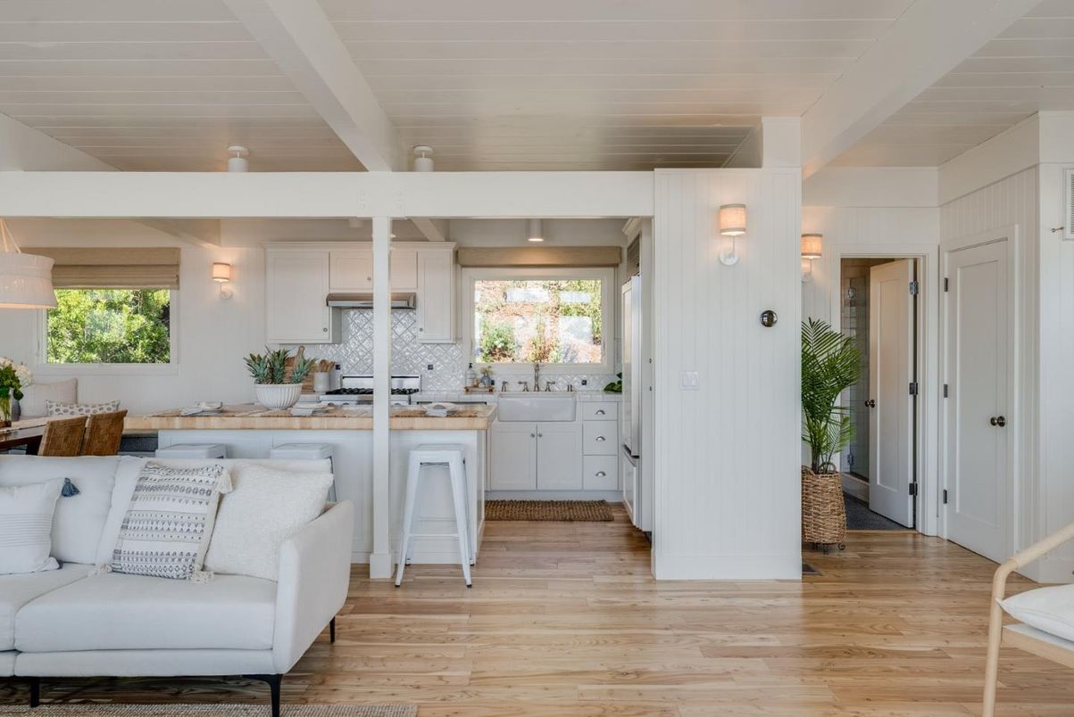 Interior, Kitchen, Wood Texture Flooring
