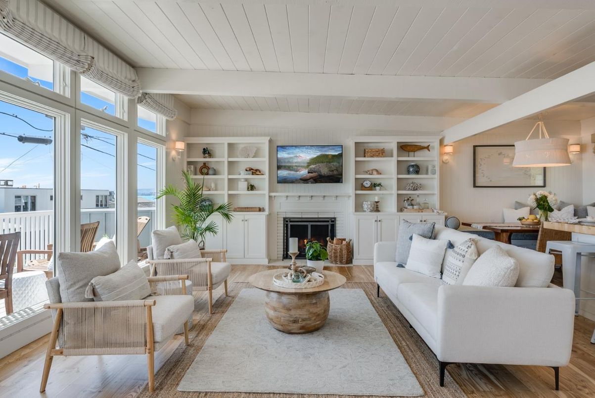 Fireplace, Interior, Living room, Water, Wood Texture Flooring
