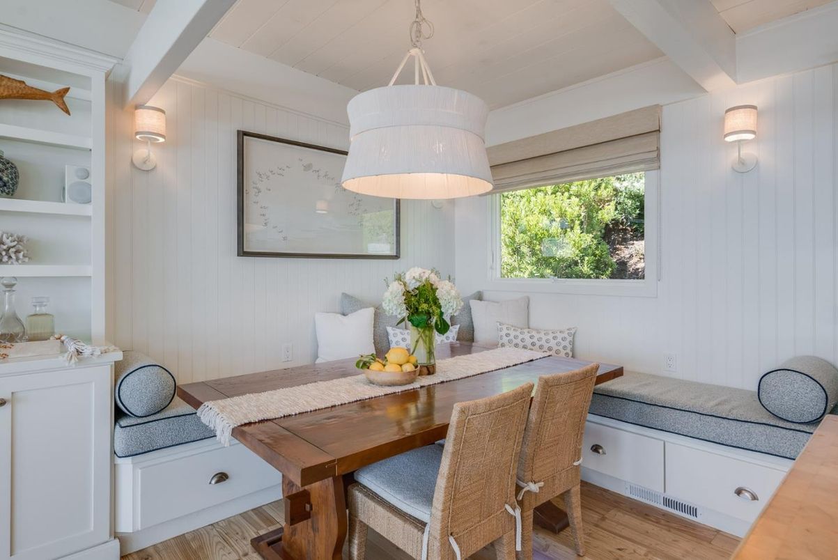 Dining room, Interior, Wood Texture Flooring