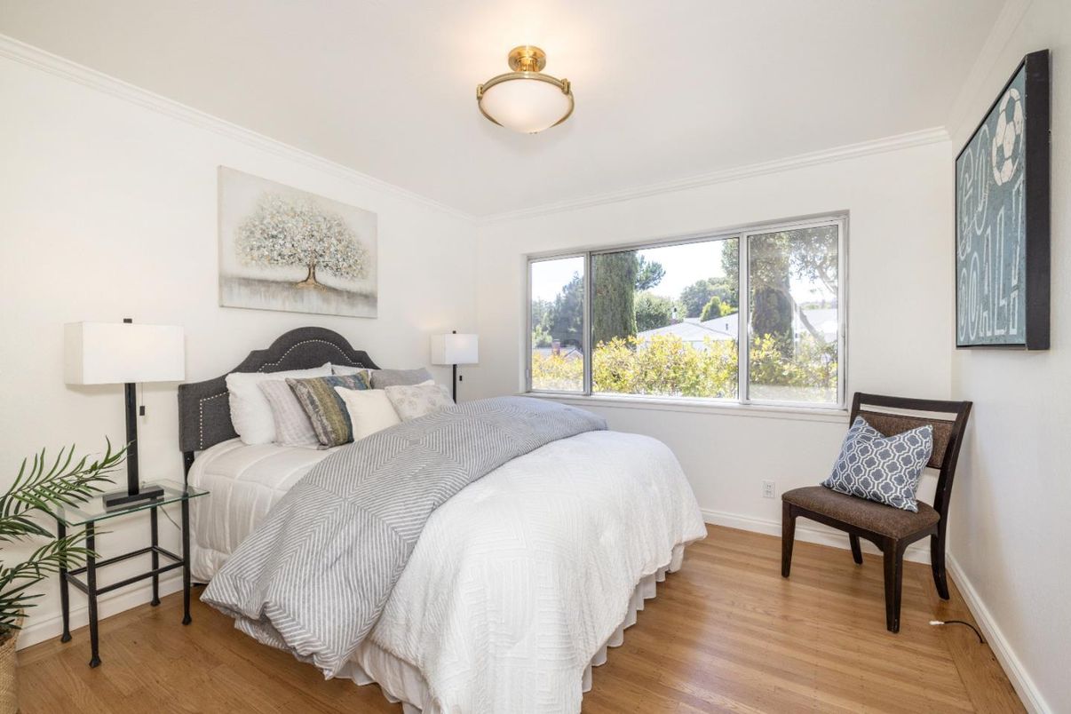 Bedroom, Interior, Wood Texture Flooring