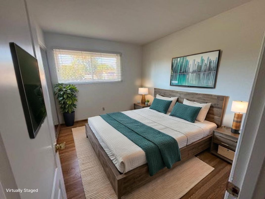 Bedroom, Interior, Wood Texture Flooring