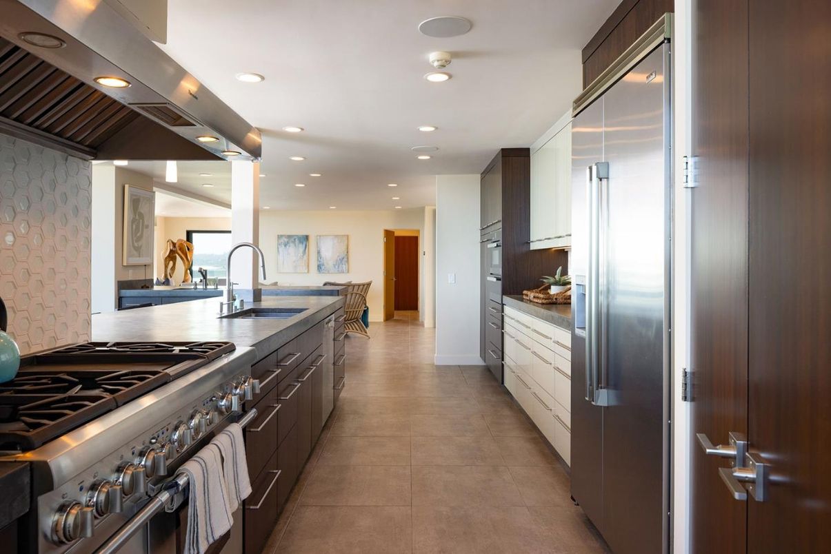 Interior, Kitchen, Recessed Lighting, Stainless Steel Appliances