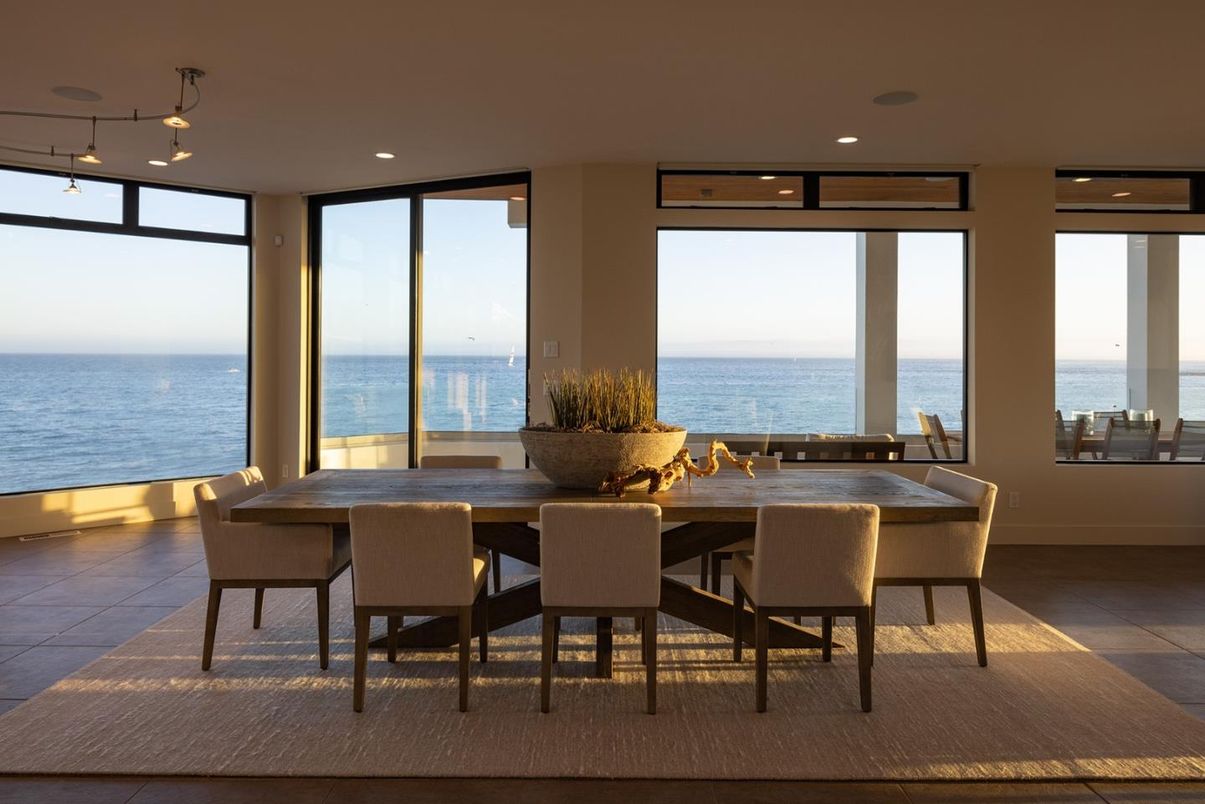 Dining room, Interior, Recessed Lighting, Water