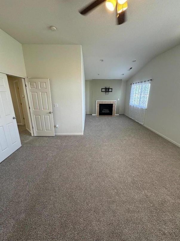 Empty room, Fireplace, Interior