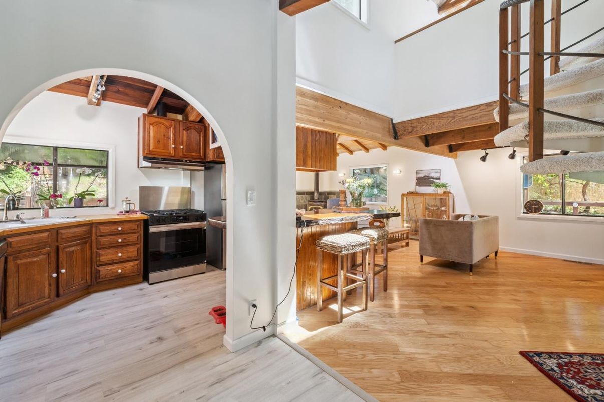 Interior, Kitchen, Wooden Beams, Wooden Ceilings, Wood Texture Flooring