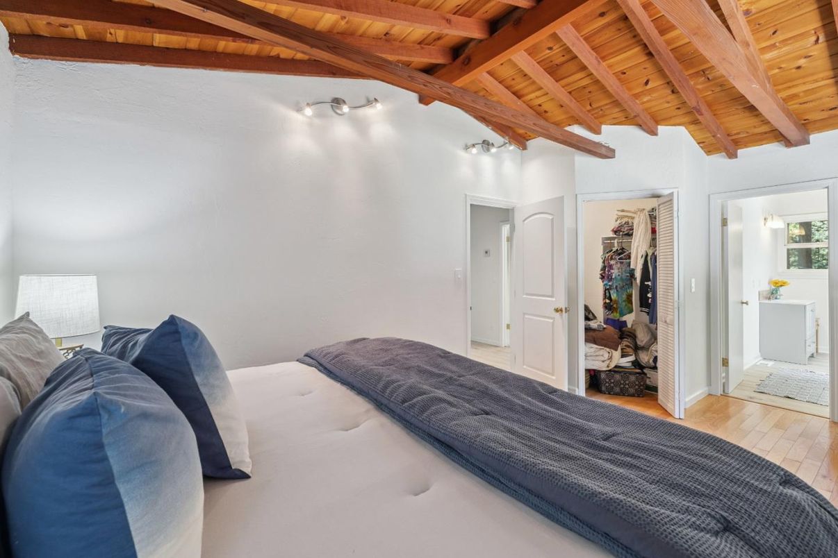 Bedroom, Interior, Wooden Beams, Wooden Ceilings, Wood Texture Flooring