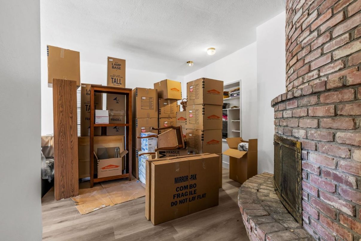 Interior, Stone Walls, Wood Texture Flooring