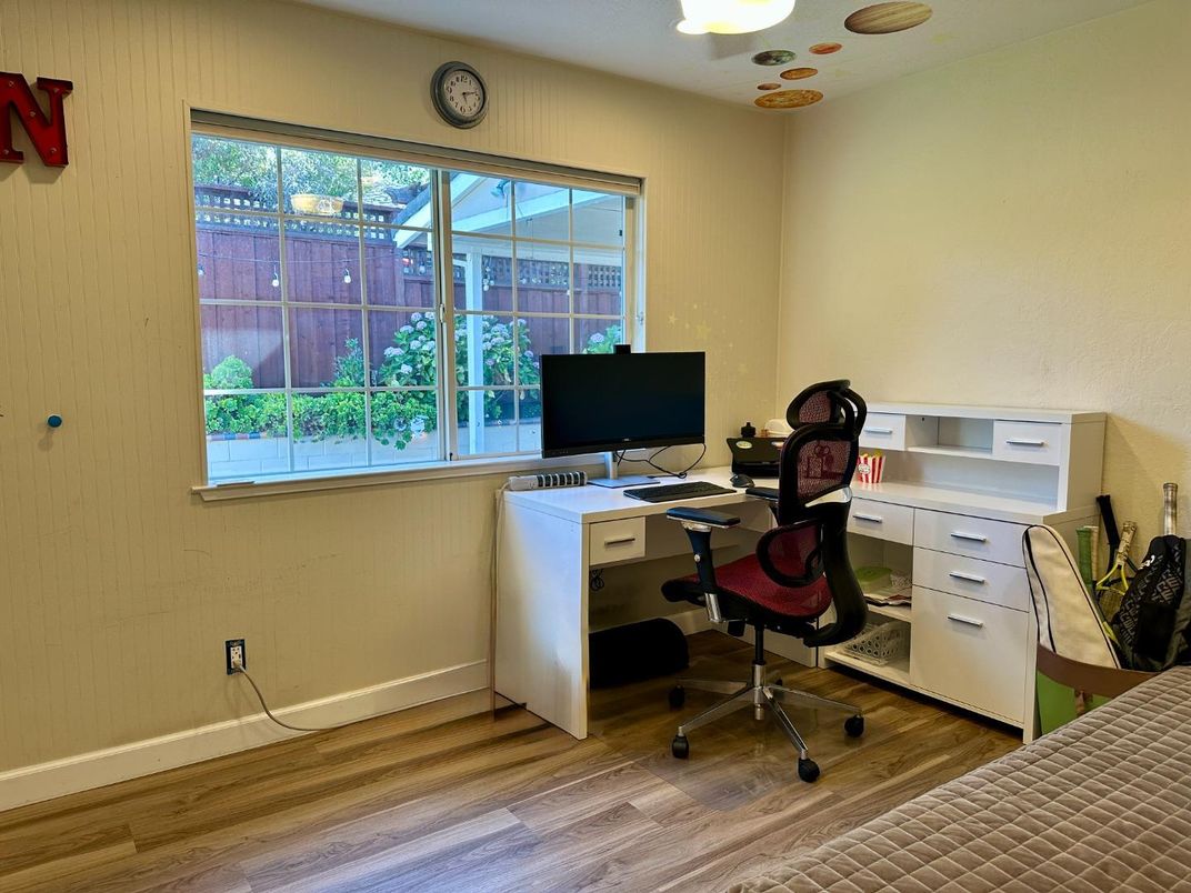 Home Office, Interior, Wood Texture Flooring