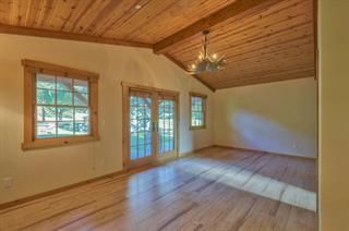 Chandelier, Empty room, Interior, Wooden Beams, Wooden Ceilings, Wood Texture Flooring