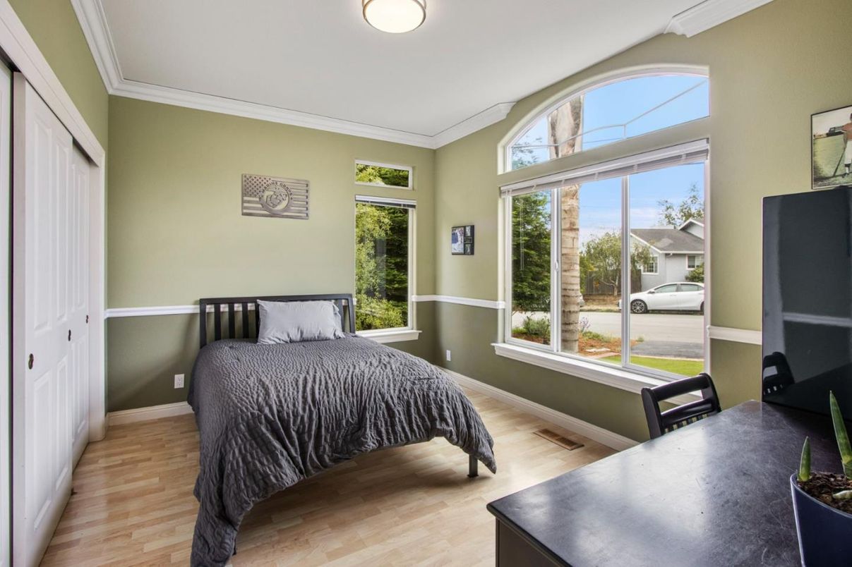 Bedroom, Interior, Wood Texture Flooring