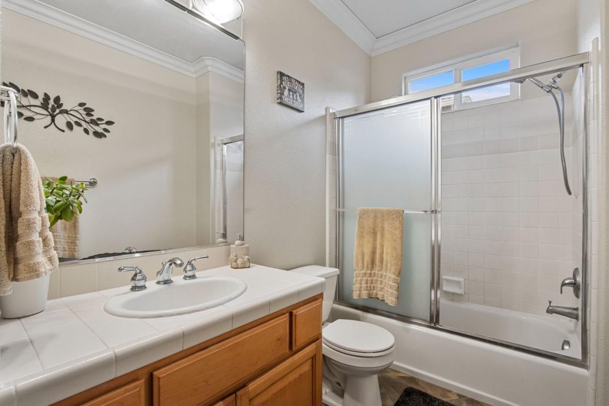 Bathroom, Glass Shower, Interior, Tile Countertops