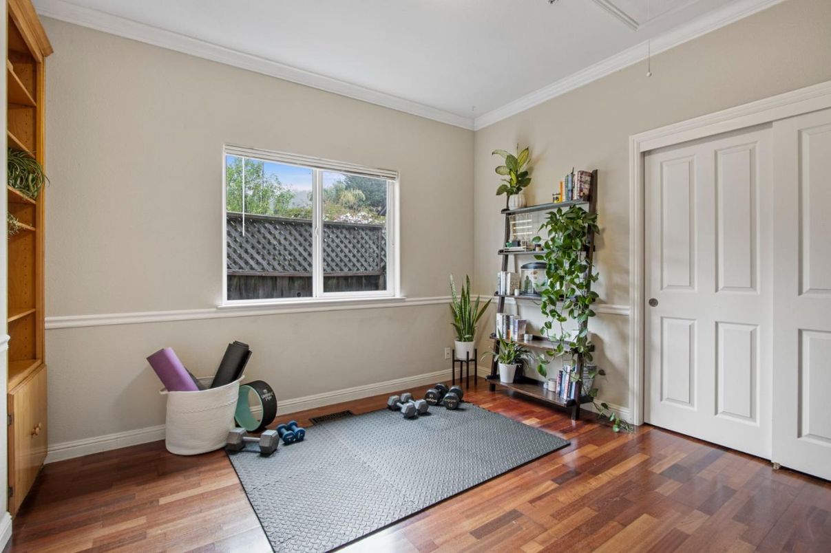 Fitness Equipment, Interior, Wood Texture Flooring