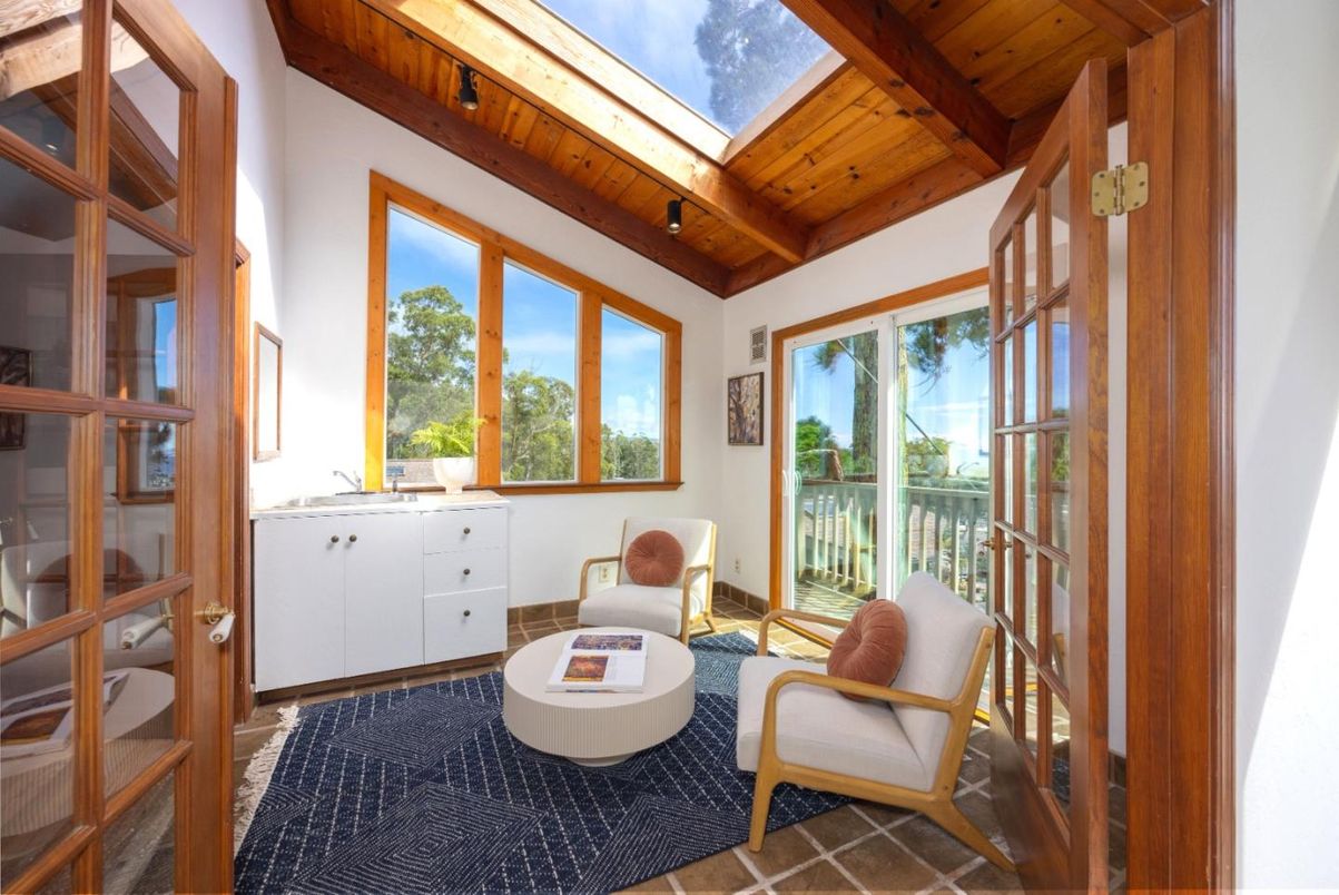 Interior, Sun Room, Wooden Beams, Wooden Ceilings