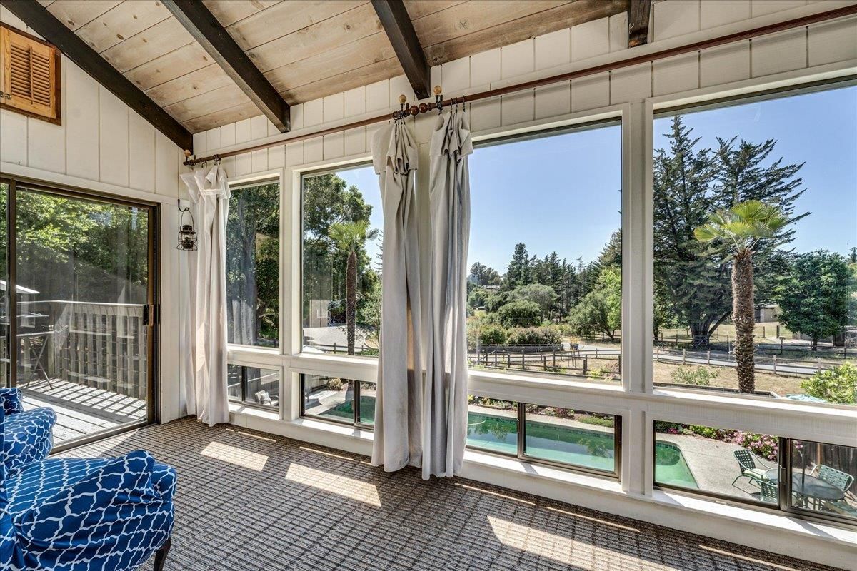Interior, Sun Room, Wooden Beams, Wooden Ceilings