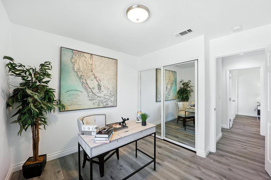 Home Office, Interior, Wood Texture Flooring