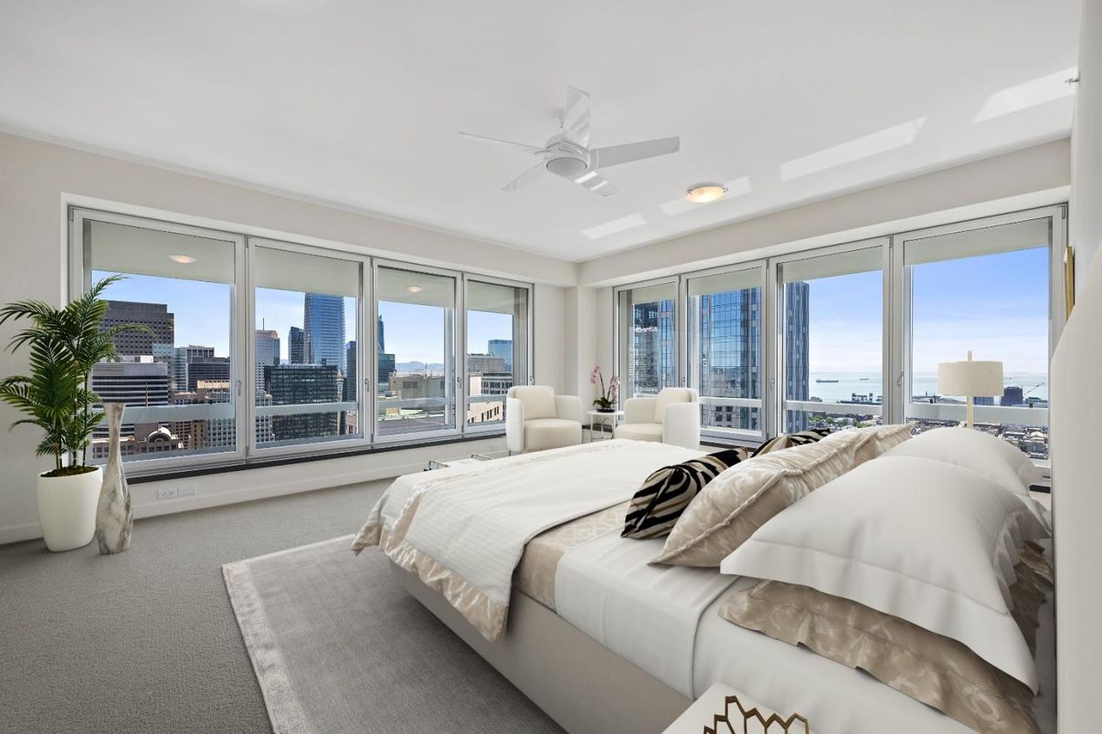 Bedroom, Interior, Recessed Lighting, Water